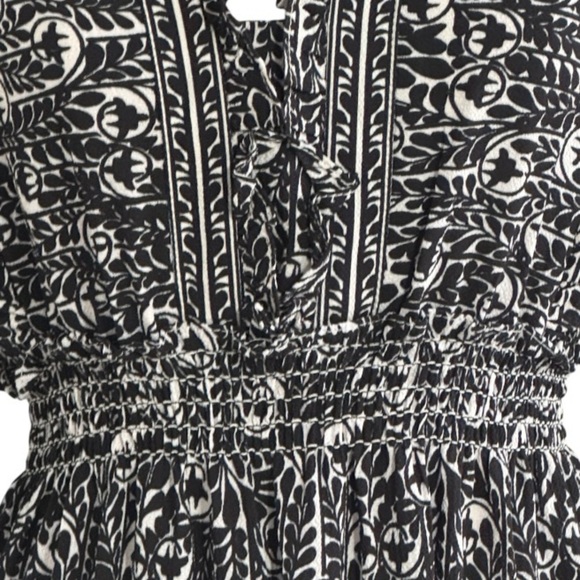 MAX STUDIO LONDON Black White Tierred Maxi Dress Size S Party Work‎ Vacation - Picture 6 of 9